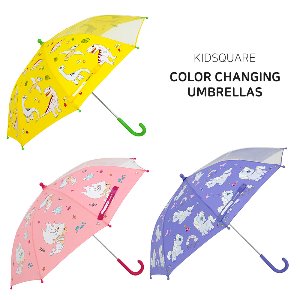 [Kidsquare] 유/아동 컬러 체인징 우산 - 3Type(Jurassic/Unicorn/Mermaid)